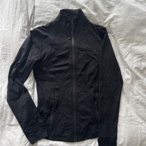 Lululemon Athletica Black Utility Jacket with High Collar and Slim Fit